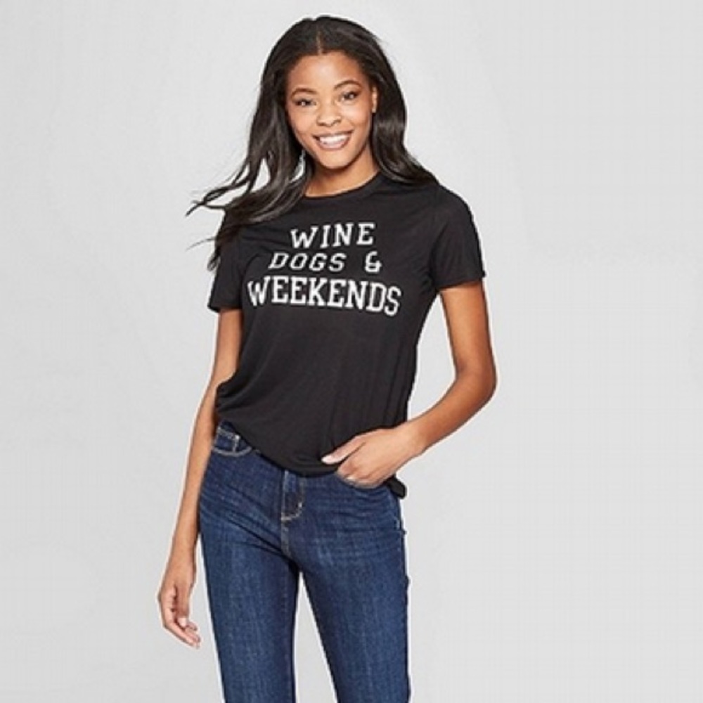 Modern Lux "Wine Dogs & Weekends" Graphic Tee